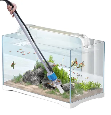 Image de Nettoyeur de gravier pour aquarium, puissance de 28 W, débit de 449 GPH, conception multifonctionnelle, compatible avec différentes tailles d'aquariums, matériaux durables