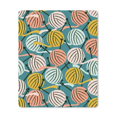 Produktbild von MuchoWow® Mauspad Mousepad Stricken - Wolle - Muster 30x40 cm - Mousepads - Maus Mat - Pad - Mausunterlage - Mausmatten