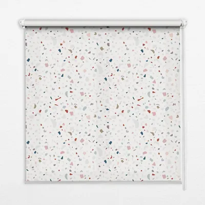 Produktbild von Seitenzug-Rollo Fensterrollo Jalousie - Thermo-Rollo Verdunkelungsrollo - 140x180 cm - Grafische Elemente