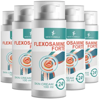 Produktbild von Flexosamine Forte Creme – 500 ml (5x100ml), 5er Pack
