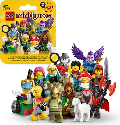 Produktbild von LEGO Minifiguren Serie 25 (71045), Spielzeug mit Sammelfiguren für Rollenspiele, kleines Set für Abenteuer, selbstständiges Spielerlebnis, Geschenk-Idee für Jungs und Mädchen ab 5 Jahren 71045