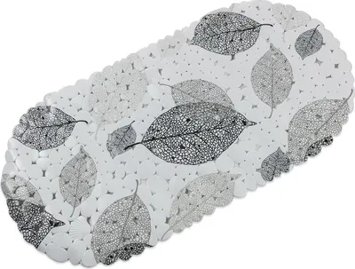 Obrázok produktu pre Baytex Protišmyková podložka do vane Grey Leaves 69 cm x 35 cm