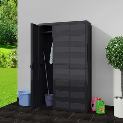 Immagine prodotto di Mobile da giardino a 4 ripiani nero