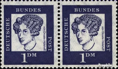 Produktbild von Briefmarken BRD (BR.Deutschland) 1961 Mi 361y wP waagerechtes Paar postfrisch Bedeutende Deutsche