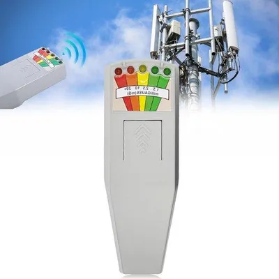 Obrázek produktu pro Měřiče elektromagnetického pole – detektor Gaussova paprsku s 5 LED diodami – ruční měřič EMF s akumulátorem – pro práci venku – měření magnetického pole.