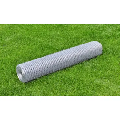 Image de Vidaxl Drahtgitter Quadrat 1x25 M galvanisé Stahl Silber gefärbt