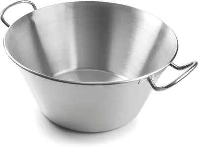 Productafbeelding van Kegelvormige Ketel - Culinair Gereedschap - Keuken Voorbereiding - Gepolijst Roestvrij Staal - 28 cm - Zilverkleurig
