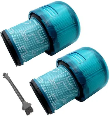 Productafbeelding van HEPA-filterset, 2 stuks - Compatibel met V15/V11/SV14 - Wasbare filters - Reserveonderdelen - Verbeterde stofzuigprestaties - Handwasbaar - Stofzuigerfilter