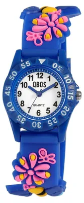 Produktbild von QBOS Kinder Armbanduhr Mineralglas