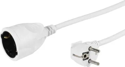 Produktbild von ViVanco™VVELEXTLEAD30W, 3 m, Drinnen/Draußen, Typ F, Typ F, 1,5 mm², Weiß