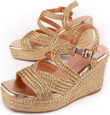 Produktbild von Montevita Keilsandalen Sparto Sandale Salia7 Gold