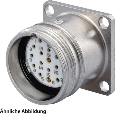 Immagine prodotto di SET HUMMEL incl. contatti M23 Connettore di segnalazione, inserto a saldare diritto, numero di poli 11+PE, presa parete frontale - 1 pezzo