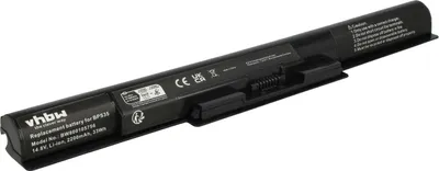 Produktbild von vhbw Akku kompatibel mit Sony Vaio SVF15217SCP, SVF15217SCW, SVF15217SG, SVF15218CJW, SVF15218CXB, SVF15218CXP Notebook (2200 mAh, 14,8 V, Li-Ion)
