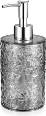 Produktbild von 400ML Seifenspender Küche Bad, Kunststoff Spülmittelspender für Badezimmer, Shampoo Lotion Soap Dispenser Pumpspender für Bad Küche Arbeitsplattem