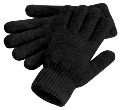 Produktbild von Beechfield - Handschuhe "Cosy" Gerippter Ärmelaufschlag LT626 (Einheitsgröße) (Schwarz meliert)