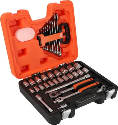 Produktbild von Bahco 1/2 Steckschlüssel-Satz mit Ring-Maulschlüsseln, 35-tlg.