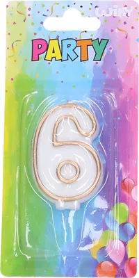 Image de Bougie de fête 6 - or