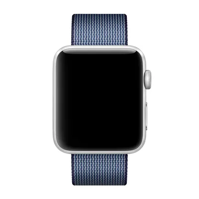 Produktbild von Apple 38 mm Armband aus gewebtem Nylon, Mitternachtsblau, Band, Smartwatch, Blau, Apple, Watch 38mm, Nylon