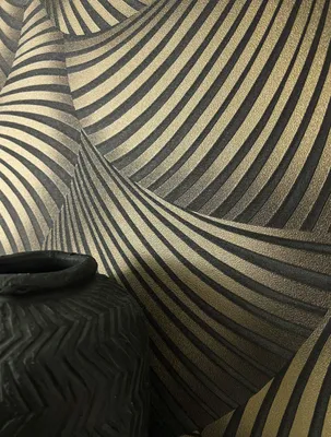 Produktbild von NEWROOM Tapete Sadou Schwarz Vliestapete - Modern Fächer Linien  Germany