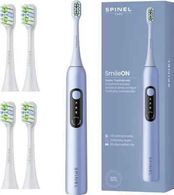 Obrázek produktu pro SpinelCare SmileOn Blue Elektrický zubní kartáček + 4 tipy Bílý