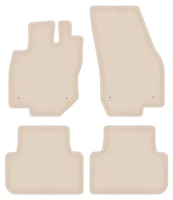 Produktbild von DURBAN Beige Velours-Fußmatten-Set für VW Tiguan III SUV (2024-)
