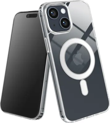 Produktbild von Avizar, MagSafe Stoßfeste Schutzhülle für iPhone 14, Verstärkte Ecken, Transparent