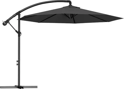 Imagen del producto de Parasol, toldo para pérgola con manivela, toldo de mercado de aluminio, parasol de jardín con base, parasol para balcón, protección solar, protección UV, terraza, jardín, playa