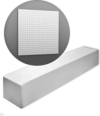 Immagine prodotto di Orac Decor W117-box MODERN SLOPE1 cartone con 5 pannelli Pannello 3d a parete stile moderno colore bianco | 5 m2