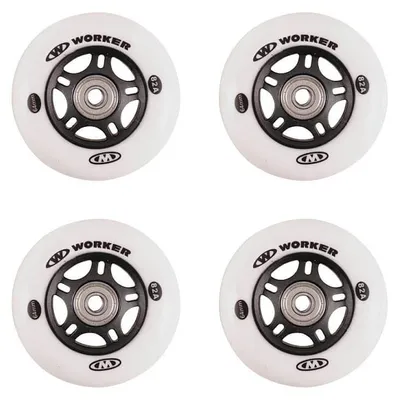 Produktbild von Worker Inline-Räder 64 mm und ABEC-5 Chromlager – 4er-Set