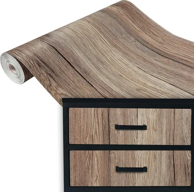 Produktbild von Klebefolie Möbel 67x100 cm - Eiche Sepia - Möbelfolie selbstklebend in Holzoptik - Folie für Möbel zur schnellen Renovierung von Türen und Schränken - Möbelfolie dekorativ und pflegeleicht