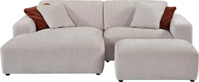 Produktbild von Vente-unique TIRONO, Ecksofa, Wohnzimmer, Beige, 4 Sitz(e), Beige, 480 kg