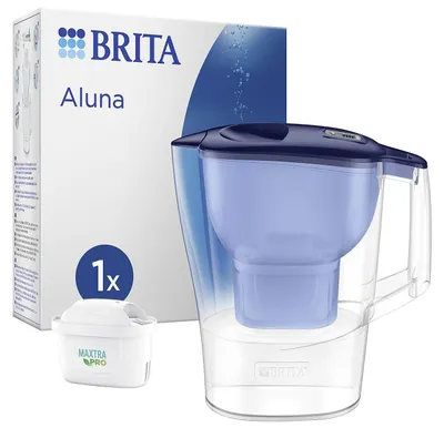 Produktbild von Brita Aluna, Pitcher-Wasserfilter, 1,4 l, Transparent, Blau