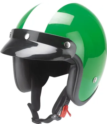 Immagine prodotto di Redbike RB-753 casco jet vintage, verde/bianco, XS (53/54)