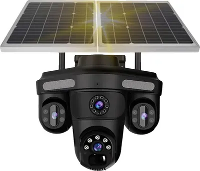 Obrázek produktu pro Bezpečnostní kamera, 360° výhled, solární napájení, 1 kus kamery
