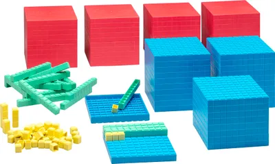 Produktbild von Wissner® aktiv lernen Lernspielzeug Dezimalrechensatz für die Klasse (184 Teile) Mathe lernen RE-Plastic®