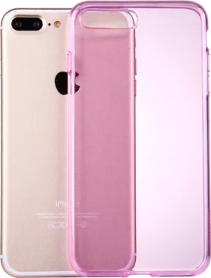 Produktbild von iPhone 8 Plus / 7 Plus Hülle Silikon Transparent Handyhülle mit Kamera-Schutz TPU Soft Case Pink