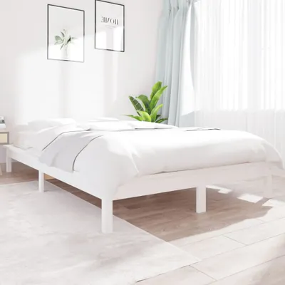 Obrázek produktu pro Maison Exclusive – masivní dřevěná postel bílá 120 x 200 cm borovice