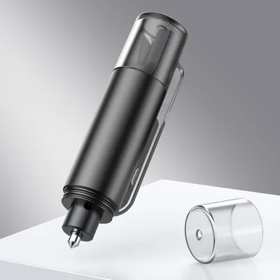 Imagen del producto de Martillo de seguridad para automóviles multifuncional de emergencia – Martillo de rescate portátil y mini, con herramienta de corte y rompehielos, color