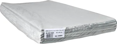Produktbild von Pronappe Papiertischdecken, auf gefaltet, Pack 400 St 60x60cm Weiß 646061I