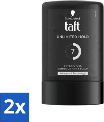 Immagine prodotto di Taft - Unlimited Hold 7 - Gel styling - Tenuta illimitata - 300 ml - Confezione risparmio - 2 pezzi