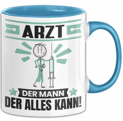 Produktbild von Arzt Tasse Geschenk für Arzt Der Mann Der Alles Kann Geschenkidee zum Geburtstag (Blau)