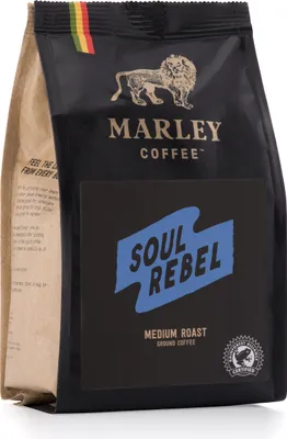 Produktbild von Marley Coffee Soul Rebel – 227 g Kaffeebohnen 100 % Arabica