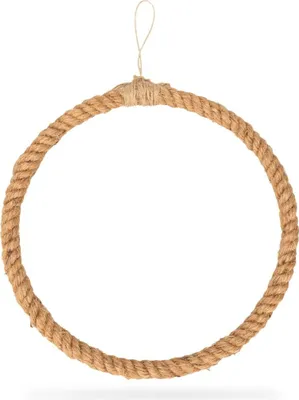Produktbild von Metallring umwickelt mit Jute wählbar in den Größen 25 | 35 |  40cm  , Größe:Ø 25 cm