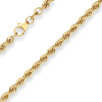Produktbild von 3,3mm Armband Kordelkette hohl Armschmuck aus 585 Gold Gelbgold 21cm