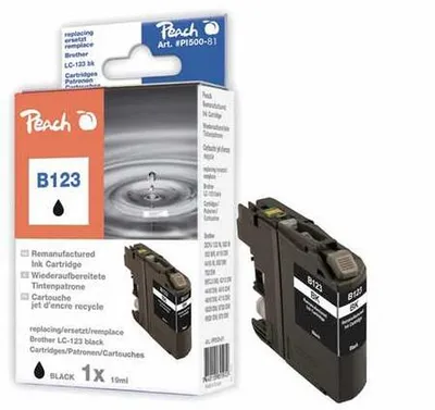 Productafbeelding van Zwarte inktcartridge PI500-81 (compatibel met Brother LC-123)