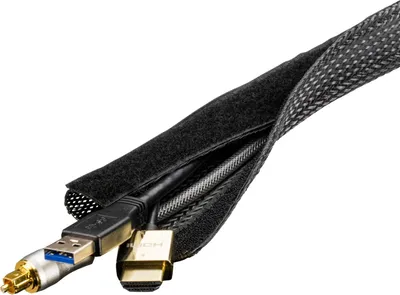 Produktbild von Deltaco LDR19, Kabelmuffe, Tisch/Wand, Nylon, Schwarz