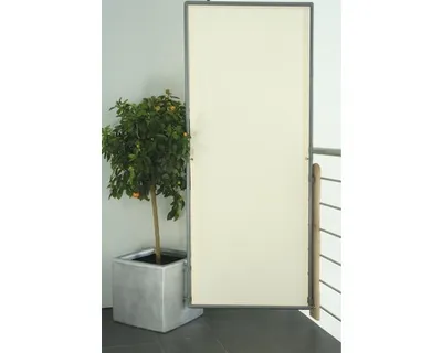 Obrázok produktu pre Paraván skladací vetruodolný umývateľný 1 dielny slonová kosť 170x70 cm