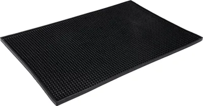 Image de Tapis de bar antidérapant 46 x 31 cm en TPR, noir