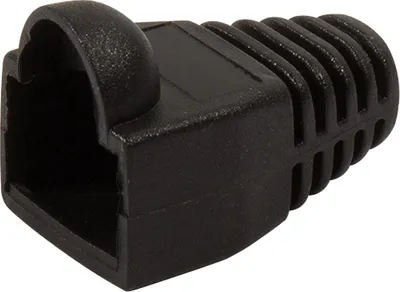 Produktbild von LogiLink Knickschutztülle für RJ45 Stecker schwarz 100 Stück