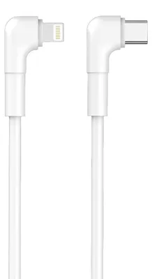 Zdjęcie produktu dla Kabel kątowy Maxlife MXUC-09 USB-C - Lightning 1,0 m 27W biały